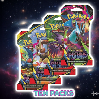OPENED LIVE ON TWITCH ONLY | POKEMON TCG: TEN PACKS OF PHANTASMAL FLAMES (SLEEVED BLISTERS)
