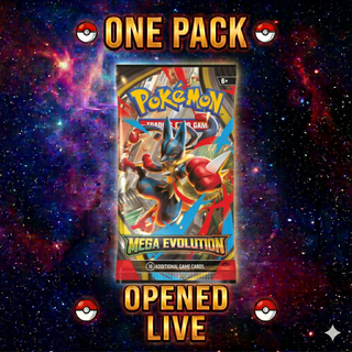 POKEMON TCG: MEGA EVOLUTIONS BOOSTER PACK X1 (OPENED LIVE ON STREAM)